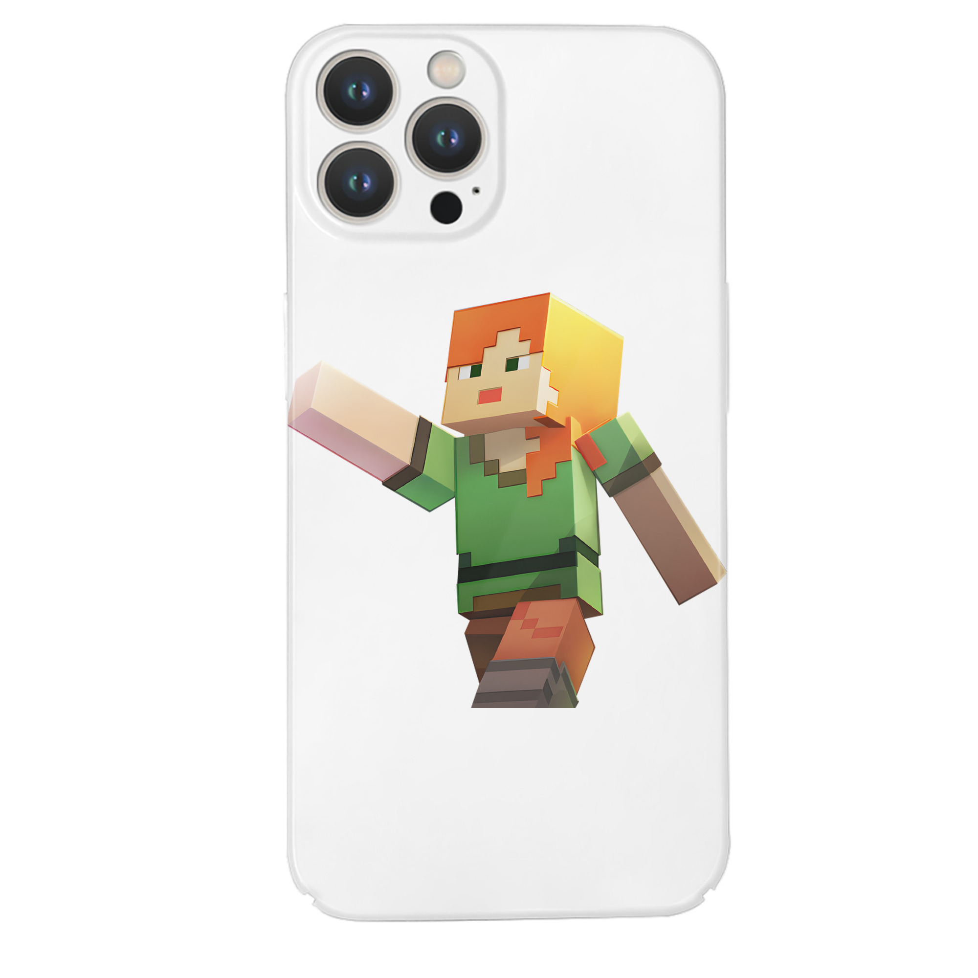 （画像用） マインクラフト ブロックの世界 Minecraft MC Block world 【iPhone 14シリーズ対応】ハードケース